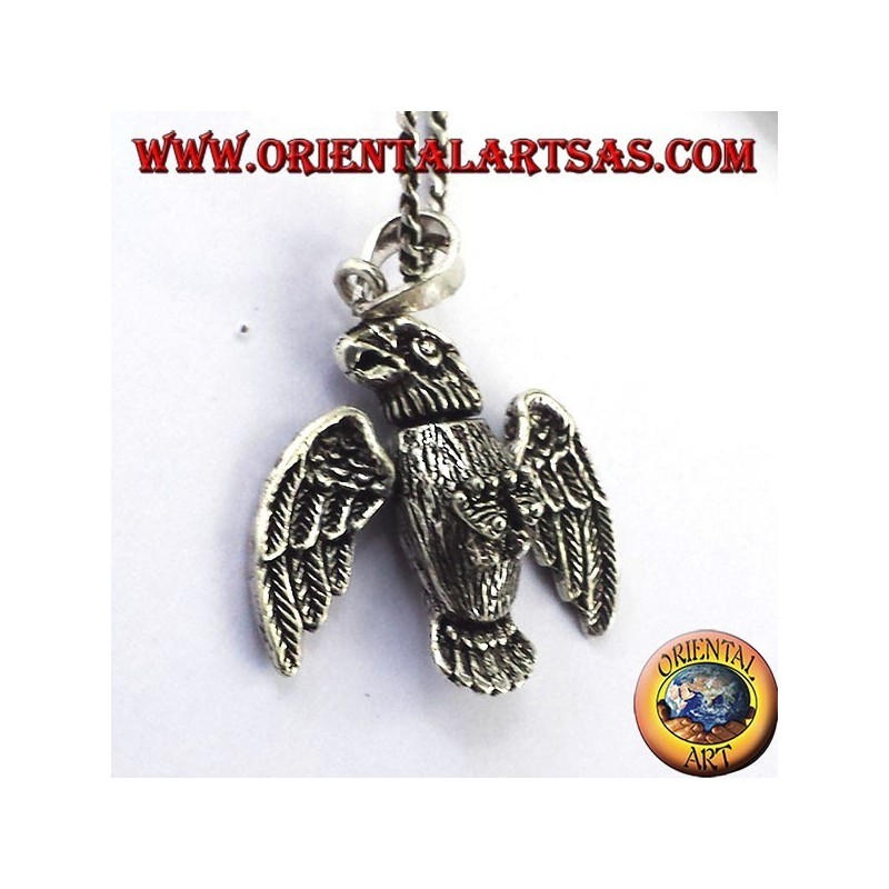 pendant in three-dimensional Mobile Eagle silver
