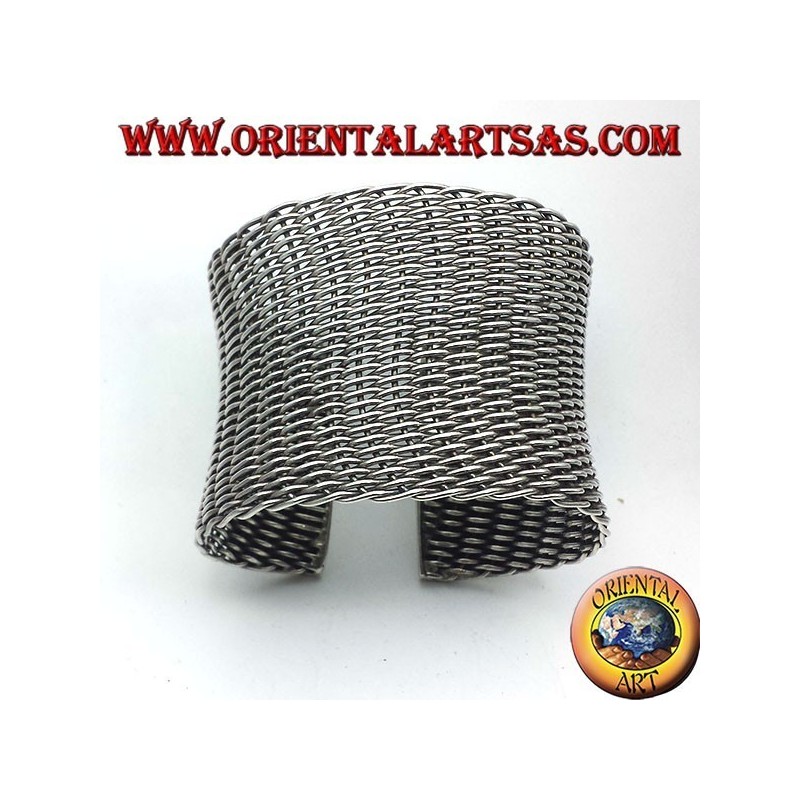 Armband aus geflochtenem Silber zum Slave