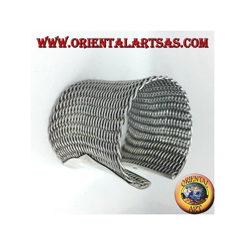 Armband aus geflochtenem Silber zum Slave