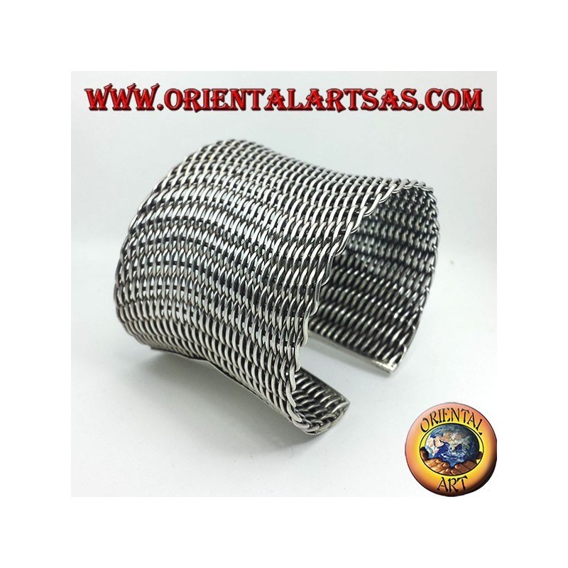 Armband aus geflochtenem Silber zum Slave