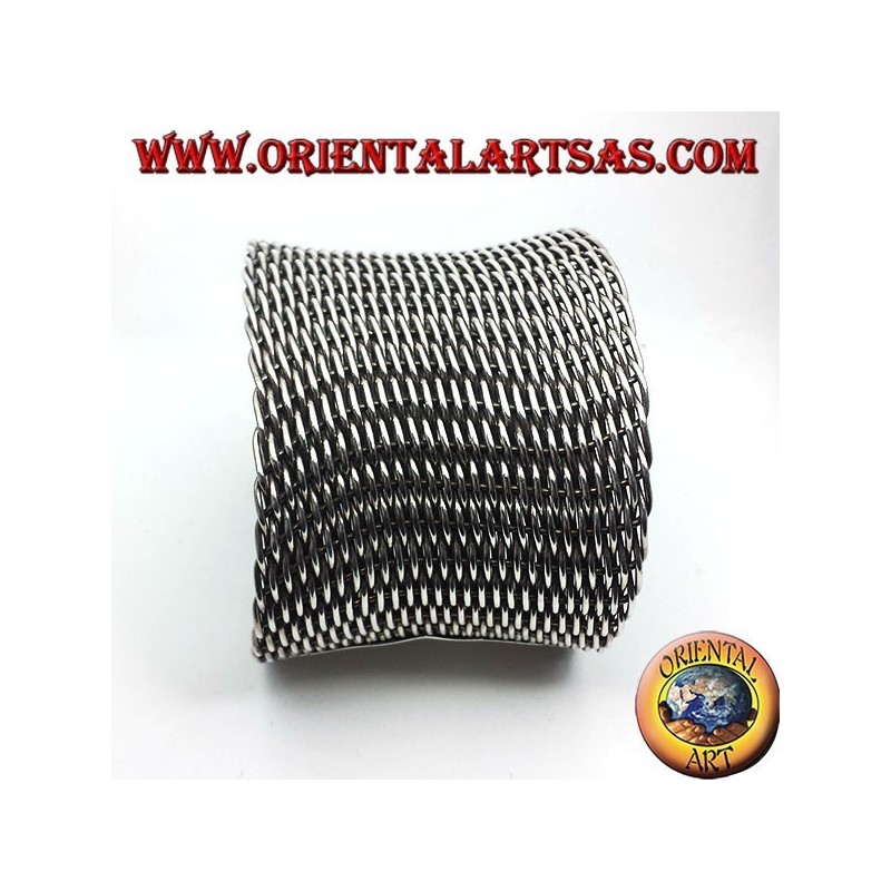 Armband aus geflochtenem Silber zum Slave