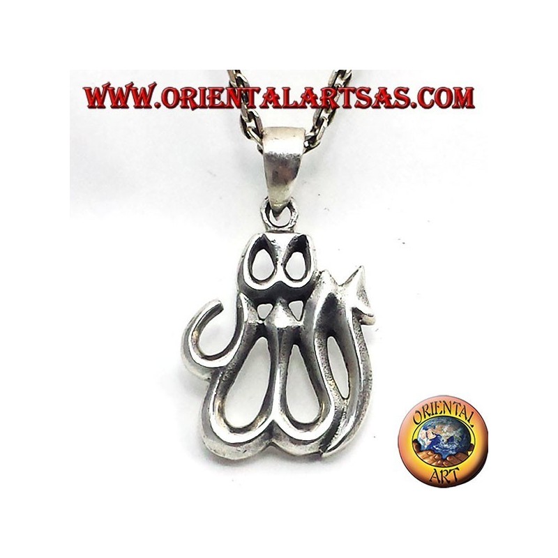 colgante en plata Allah