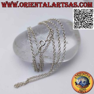 Collier chaîne en argent 925 ‰ avec anneaux ronds (2 mm d'épaisseur)
