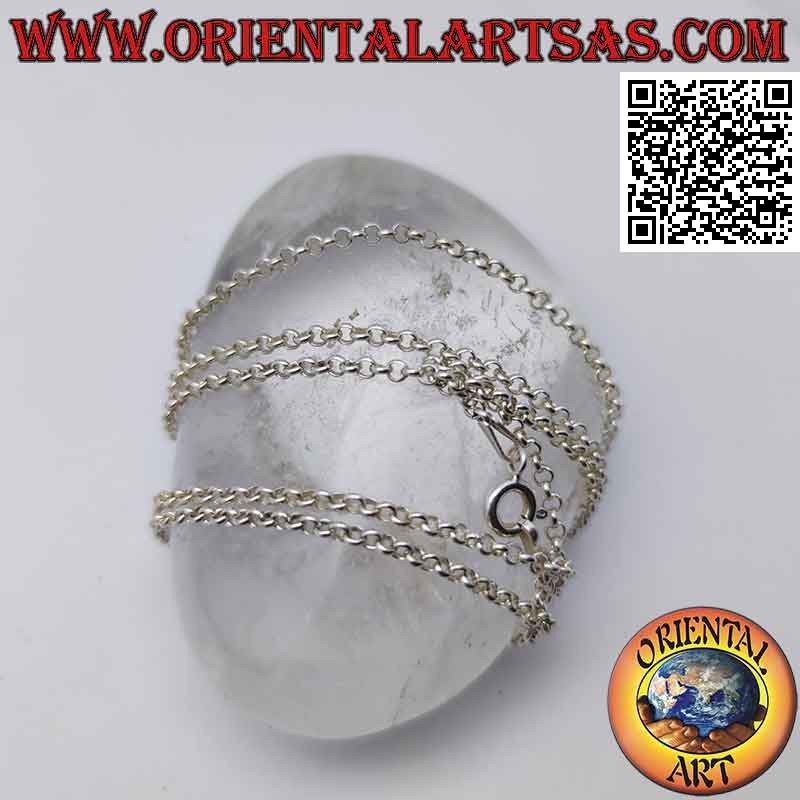 925 ‰ Silberkette mit runden Ringen (2 mm dick)