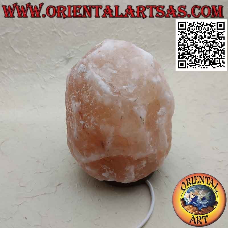 Lampada di sale rosa Himalayano da  2 → 3 kg (impianto e lampadina compresa)