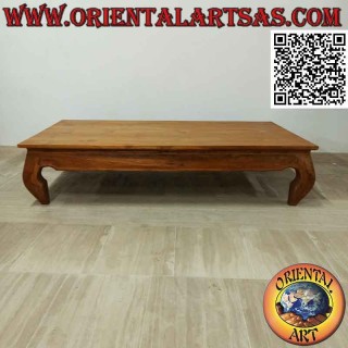 Table basse de salon style opium (opium) en bois de teck (150 * 80, h35)