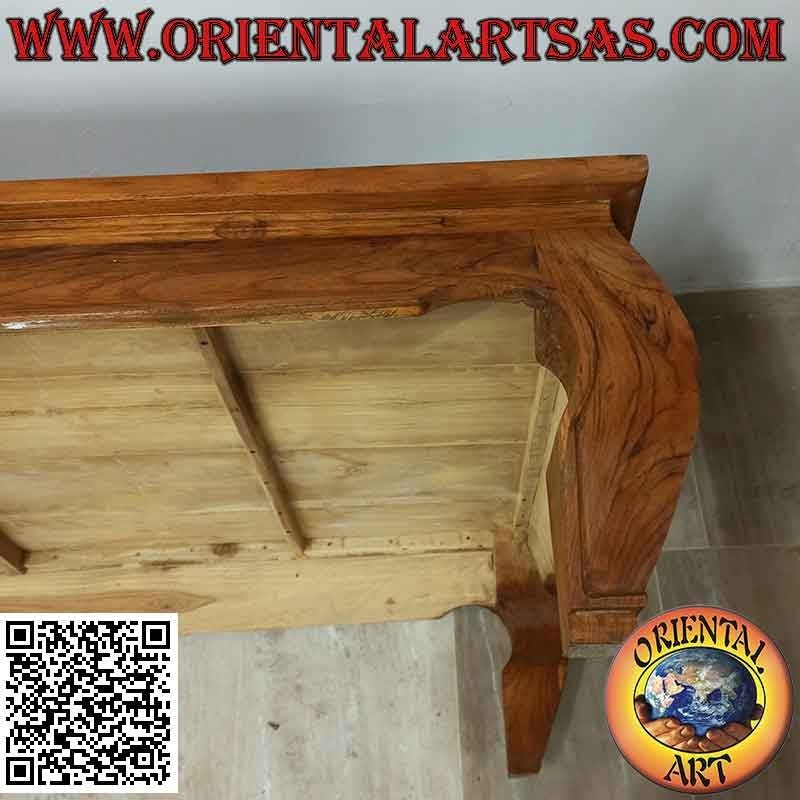 Table basse de salon style opium (opium) en bois de teck (150 * 80, h35)