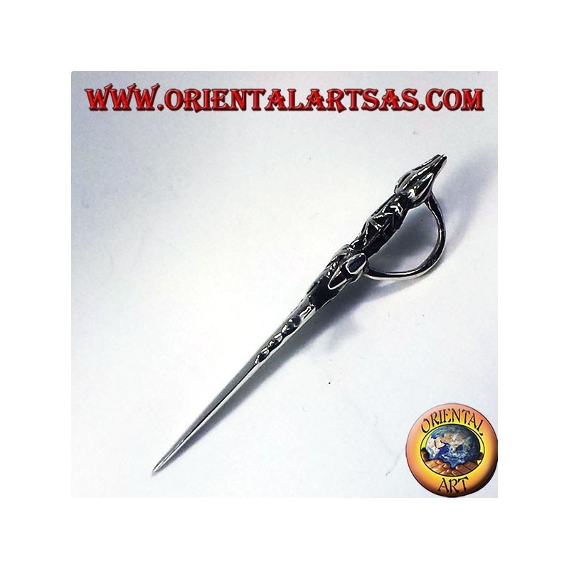 Colgante en plata espada medieval