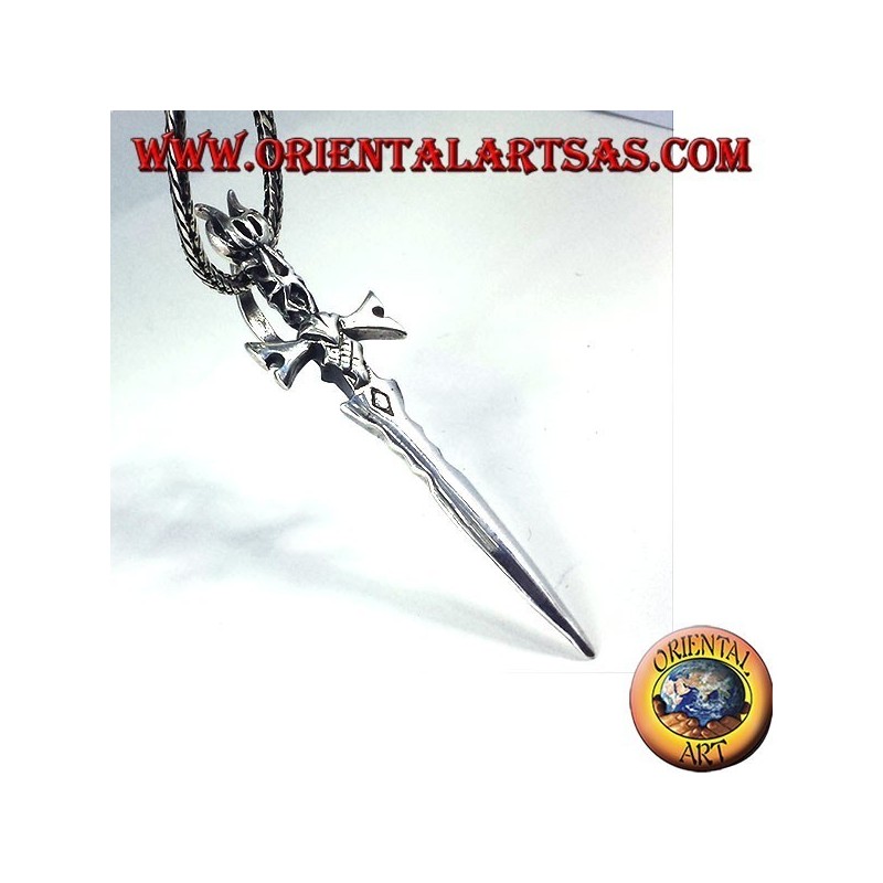Ciondolo in argento spada medievale