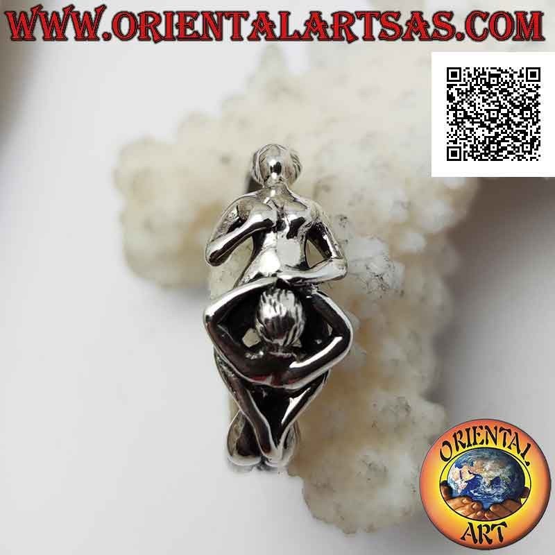 Anillo de plata erótico Kamasutra, la posición del cunnilingus o cunnilingus