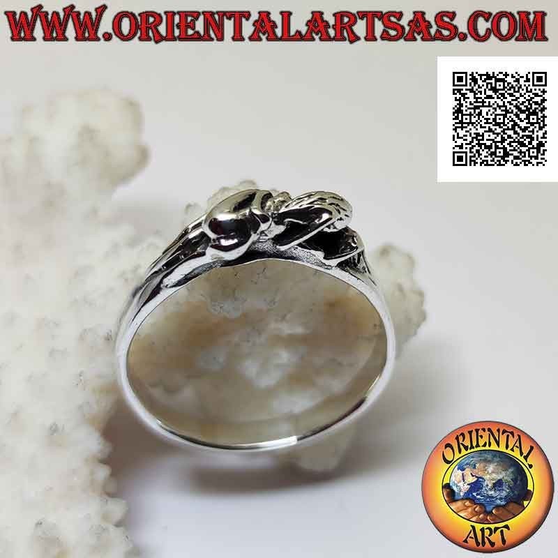 Bague en argent du Kamasutra érotique, la position du tour latéral de la femme