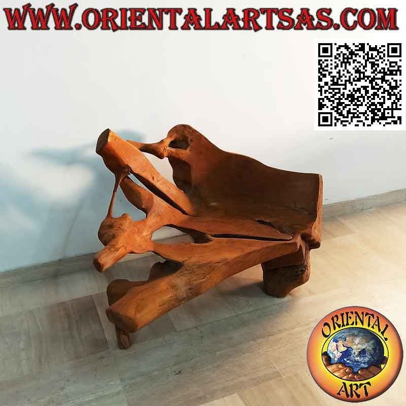 Sessel aus natürlicher Wurzel aus Teakholz (90hx 115x60)