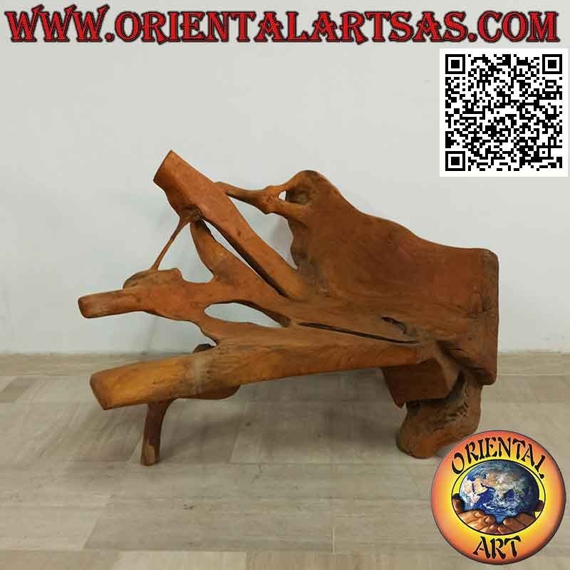 Poltrona in radice naturale di legno teak (90hx 115x60)
