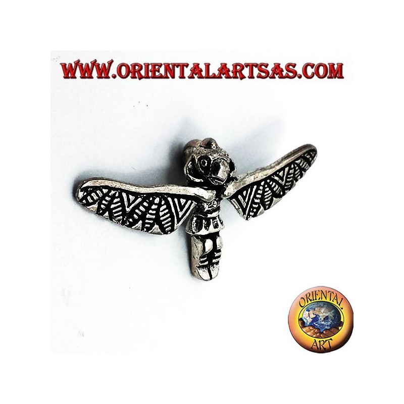 Totem Incas pendentif en argent