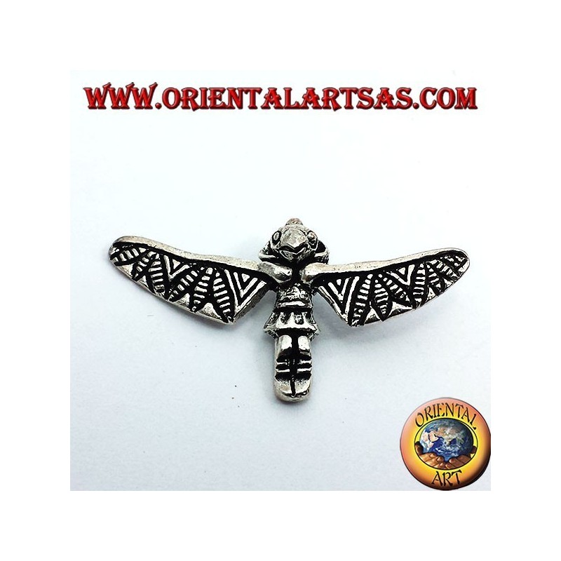 Totem Incas pendentif en argent