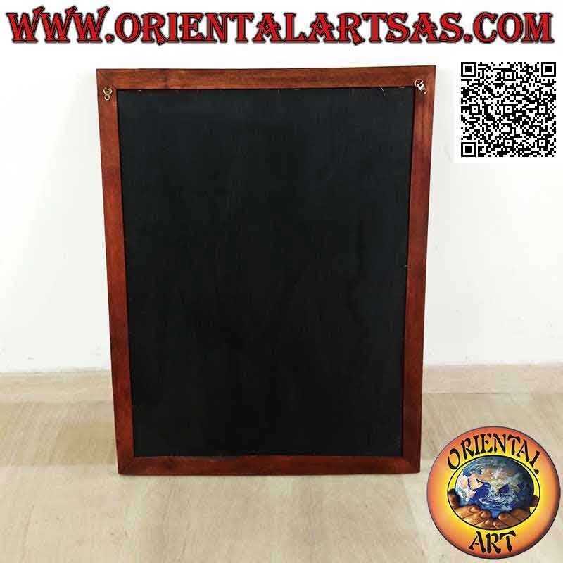 Quadro dipinto a mano su legno in stile Sahara, "L'agricoltore col cappello a punta"