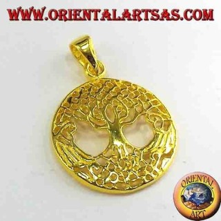 Tree of Life pendant silver gold plated