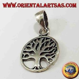 colgante de plata, pequeño árbol de la vida