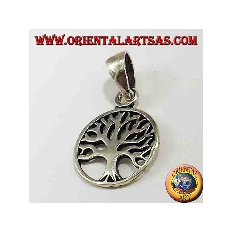 colgante de plata, pequeño árbol de la vida