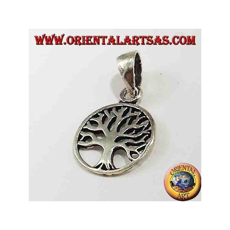 pendentif en argent, petit arbre de vie