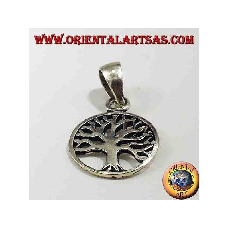 pendentif en argent, petit arbre de vie