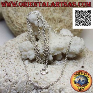 925 ‰ Silberkette, mit kleinen runden Ringen (1 mm dick)