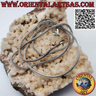 Indonesische „Schlange“-Gliederkette aus 925er Silber (Stärke 2 mm)