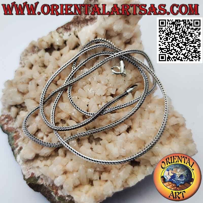 Indonesische „Schlange“-Gliederkette aus 925er Silber (Stärke 2 mm)