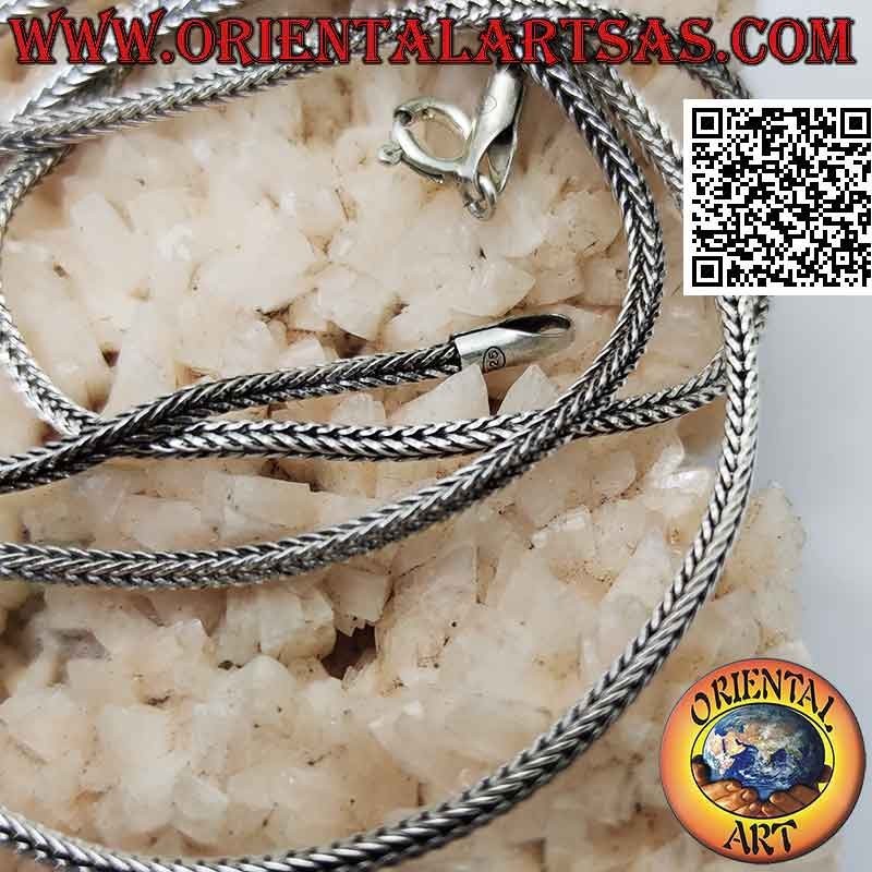 Collana catenina in argento 925 ‰ maglia "snake" indonesiano (spessore 2 mm)