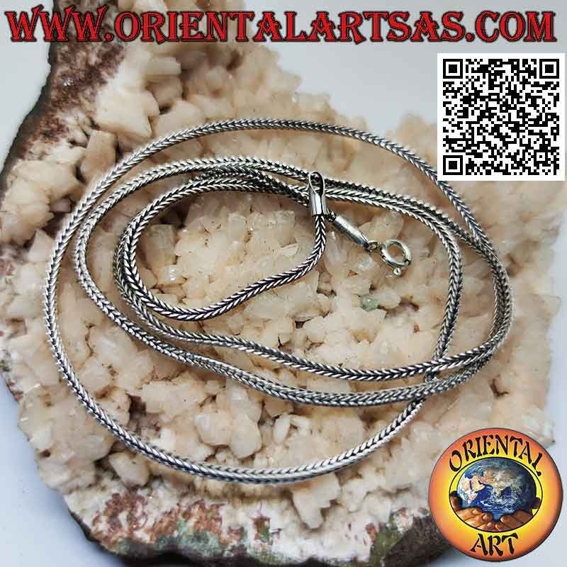 Indonesische „Schlange“-Gliederkette aus 925er Silber (Stärke 2 mm)