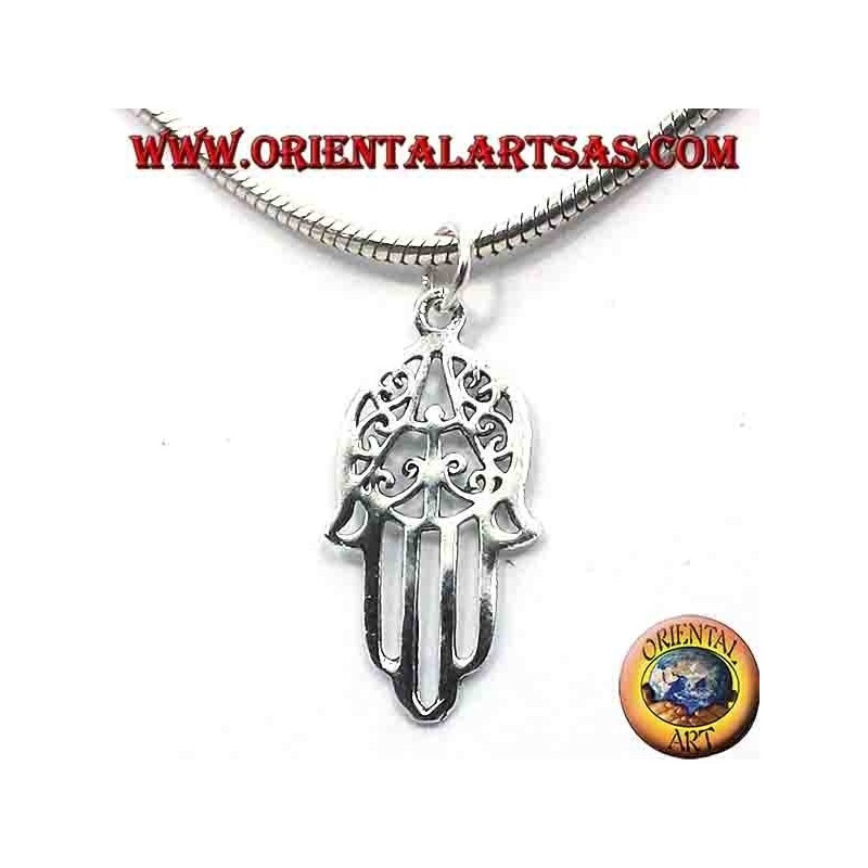 pendentif en argent, main de Fatima