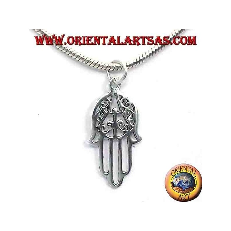 pendentif en argent, main de Fatima