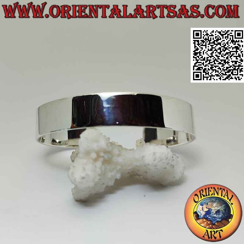 Bracelet rigide 14 mm de large et lisse en argent argento 925