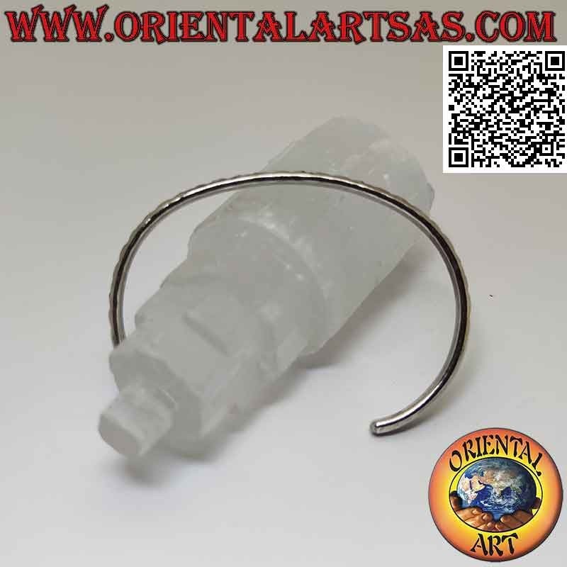 Starres Armband in 925 ‰ Silber mit abwechselnder Gravur "X" und "IoI"