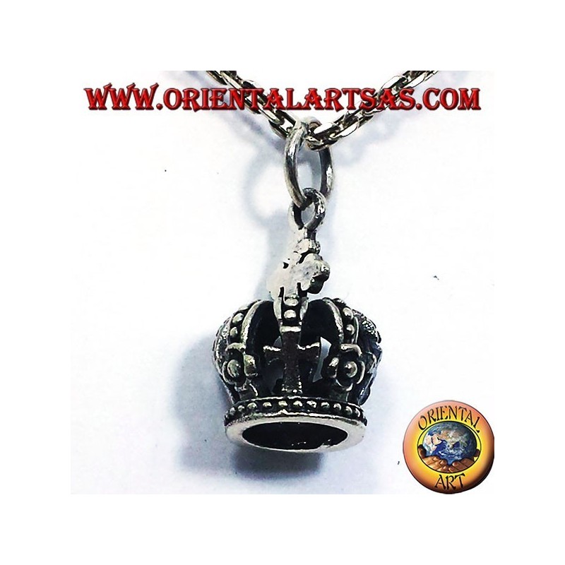 Corona colgante en plata