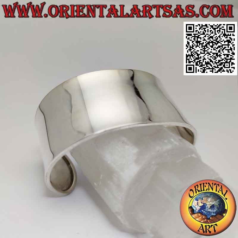 Jonc en argent 925 ‰, 30 mm de large et lisse