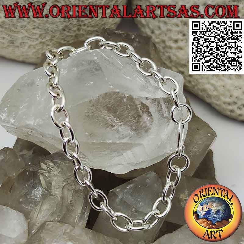 Bracciale Argento 925 Anelli Ovali | Oriental Art