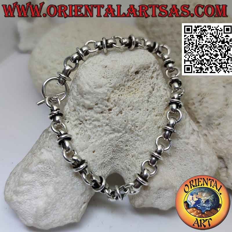 Bracciale Argento 925 Anelli Intrecciati | Oriental Art