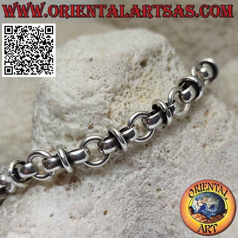 Bracciale Argento 925 Anelli Intrecciati | Oriental Art