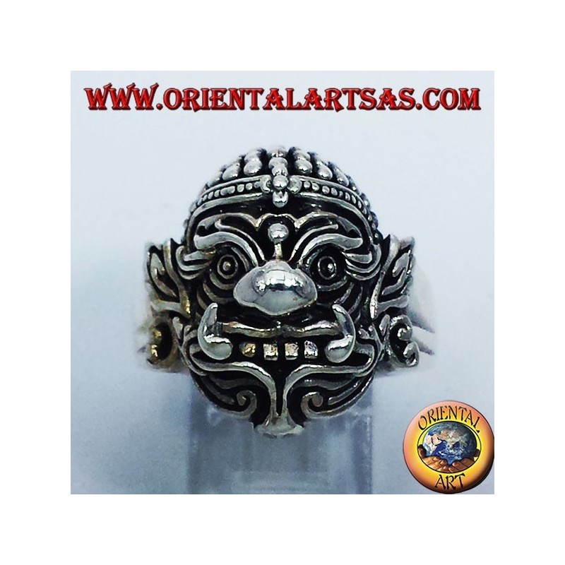 Hanuman Thai silver ring