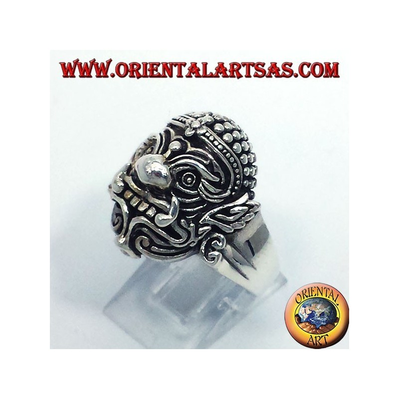 Hanuman Thai anello in argento