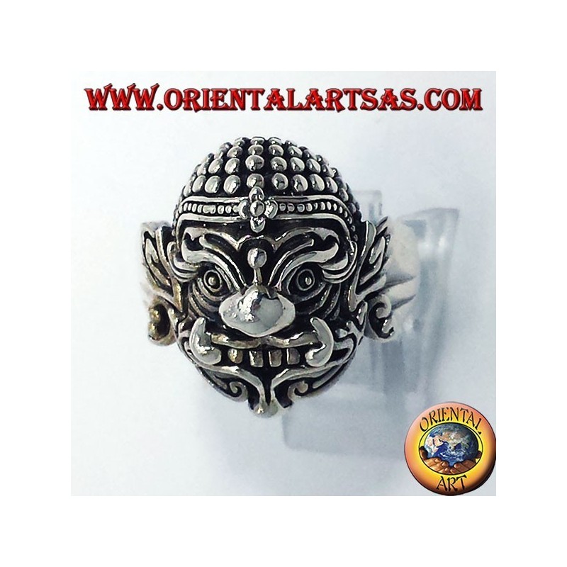 Hanuman Thai silver ring