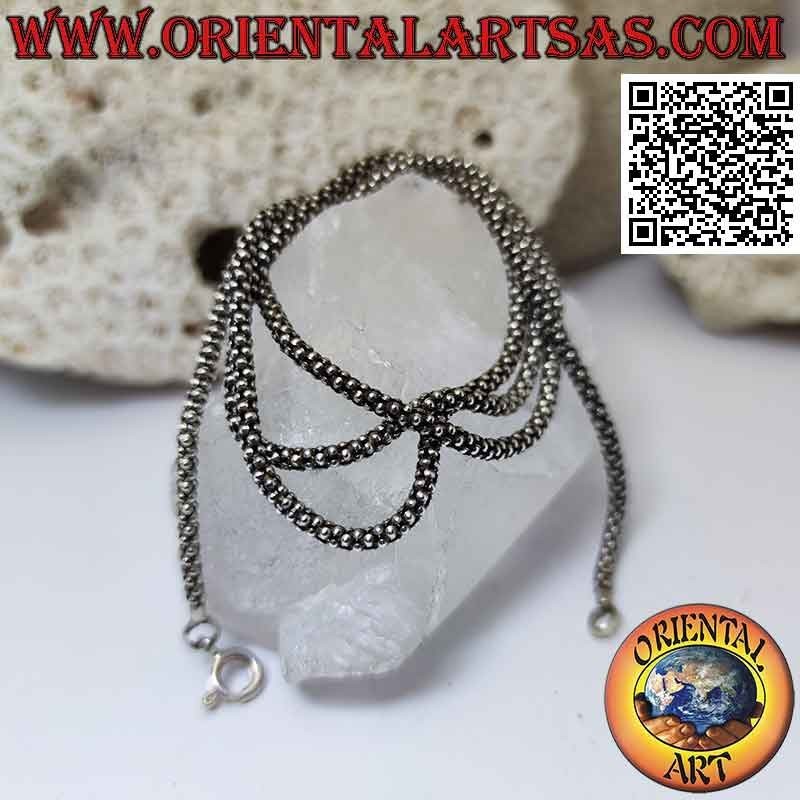 Collier chaîne "Vénitien" rond en argent 925 ‰, 60 cm x 3 mm
