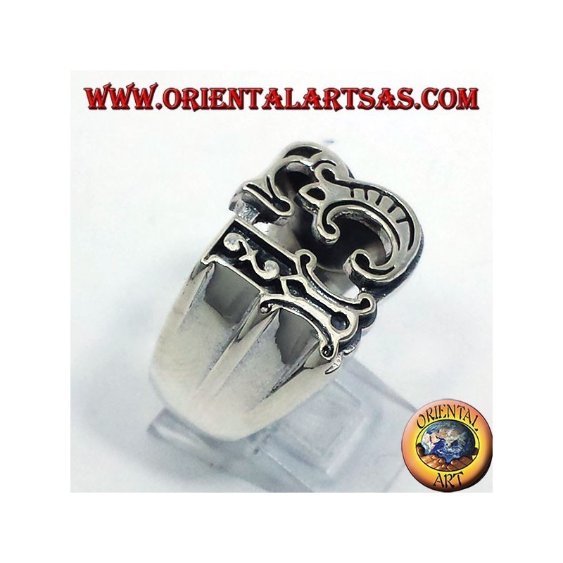 anello in argento tredici