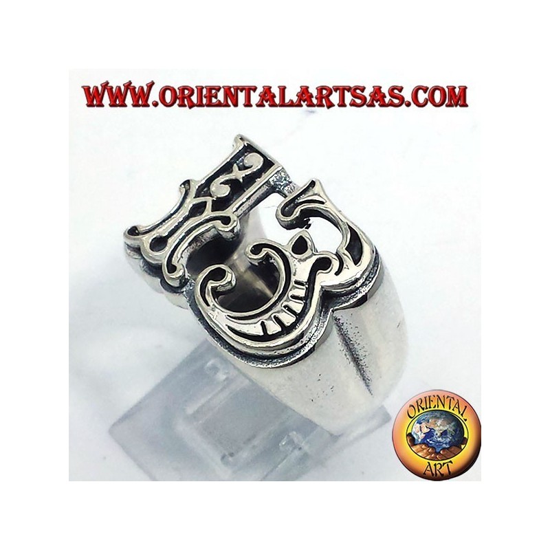 anello in argento tredici