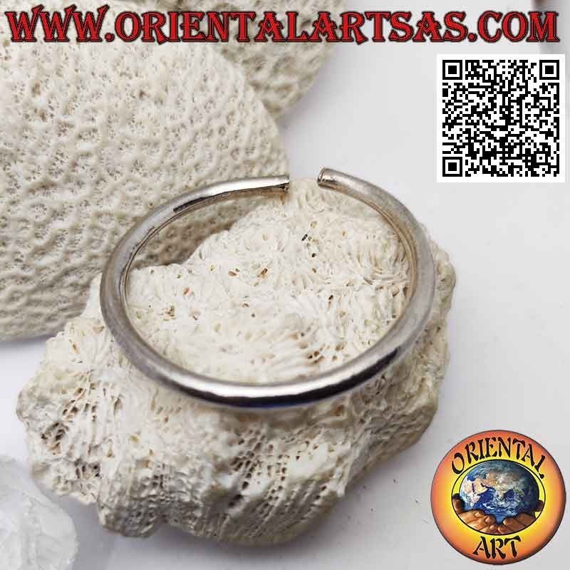 Bracciale rigido in argento 925‰ liscio a sezione cilindrica