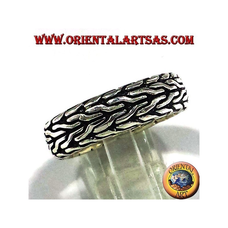 silver ring braided record