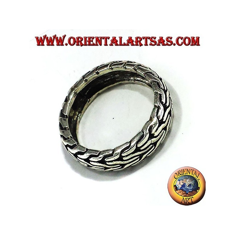 silver ring braided record