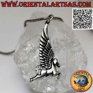 Silver pendant, Pegasus (the winged horse) in profile