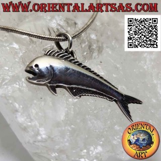 Colgante de plata, el salmón saltarín